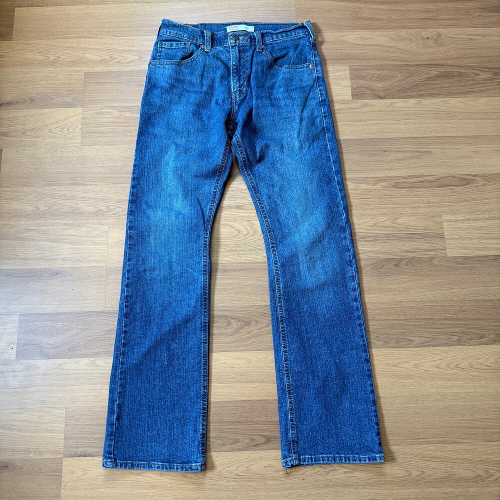 Women's Levi's Signature Bootcut Flare Midwash Blue Denim Jeans Pants Sz 29 x 30